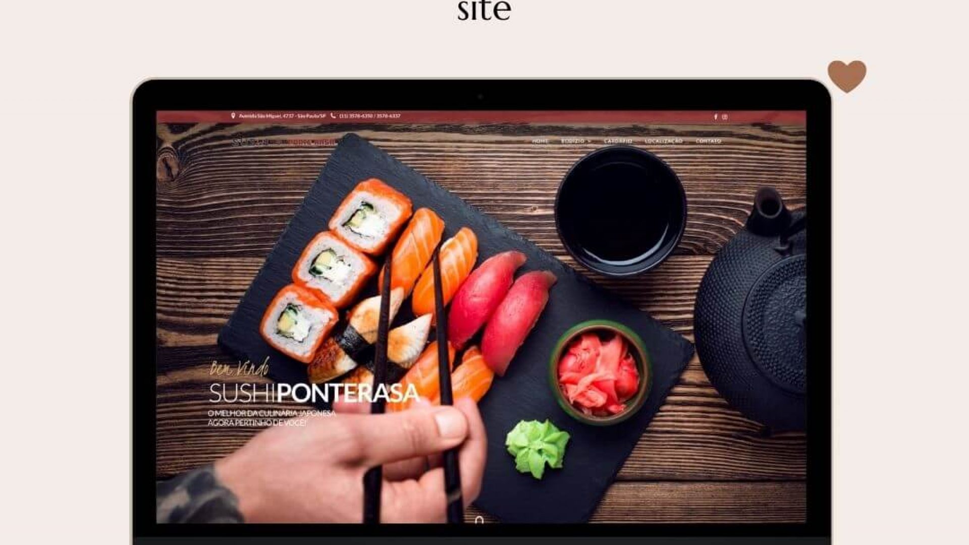 porfolio site - sushi ponte rasa - kaizen digital